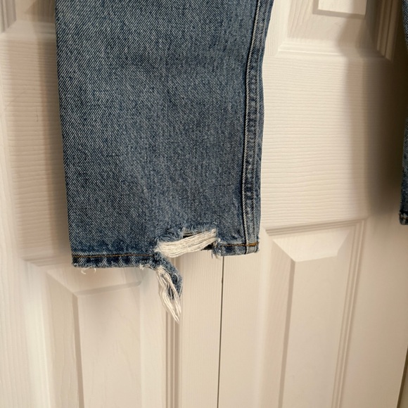 Agolde Riley High Rise Straight Crop Jeans - Picture 5 of 7